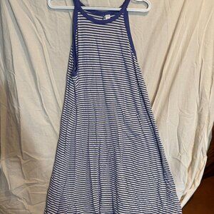 Purple striped dress